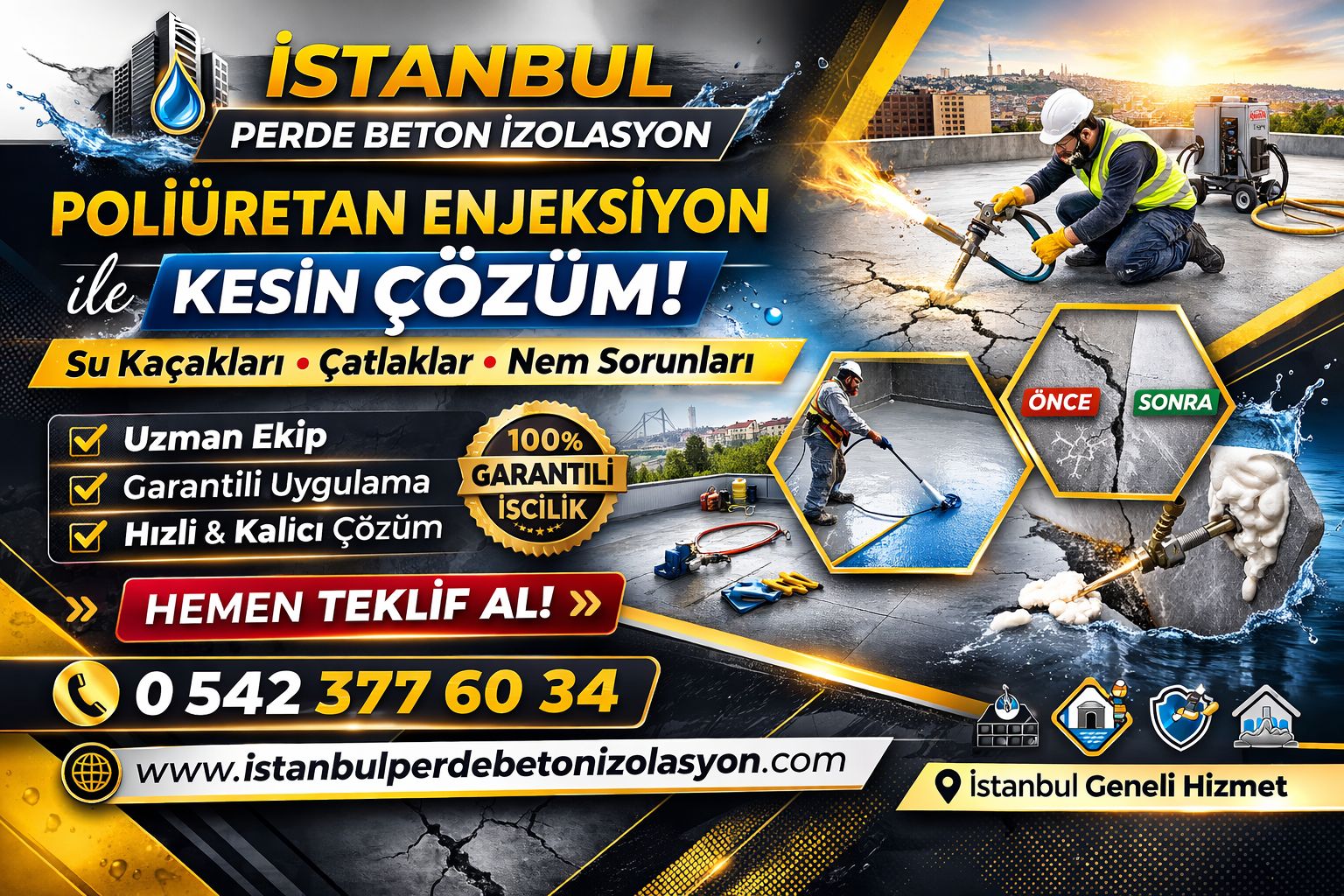 istanbul perde beton izolasyon hizmeti