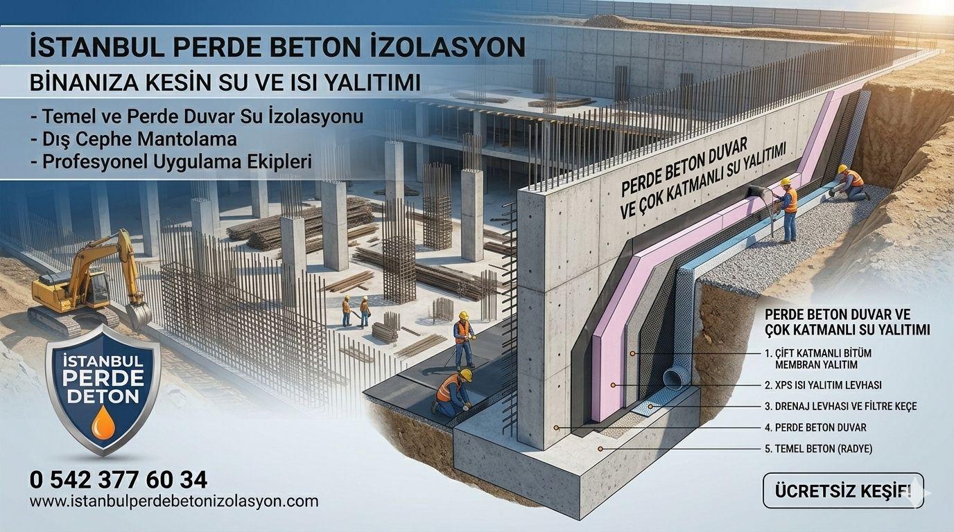 Bina ve Şantiye Perde Beton İzolasyonu